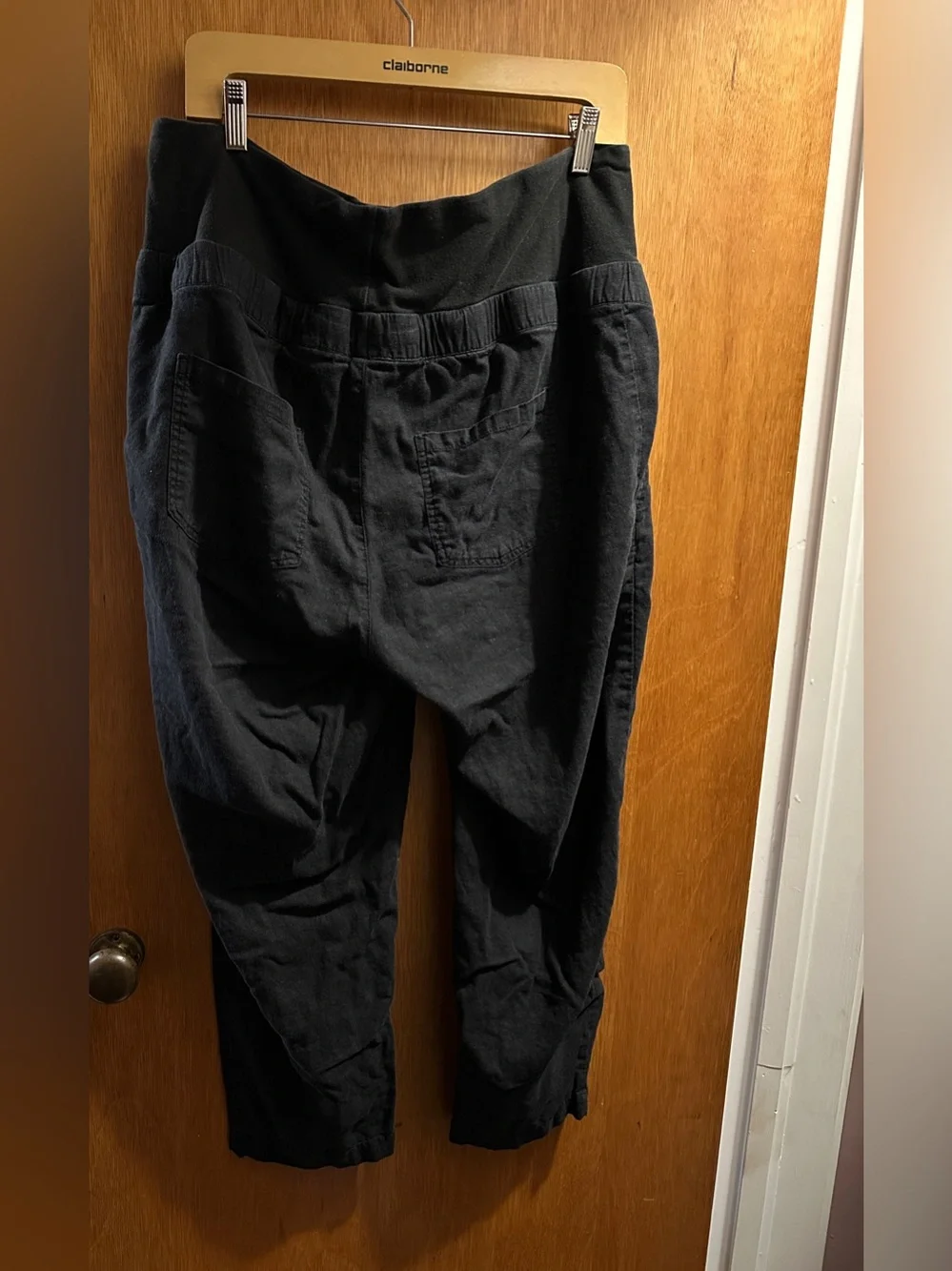 H&M Mama Linen blend pants size L